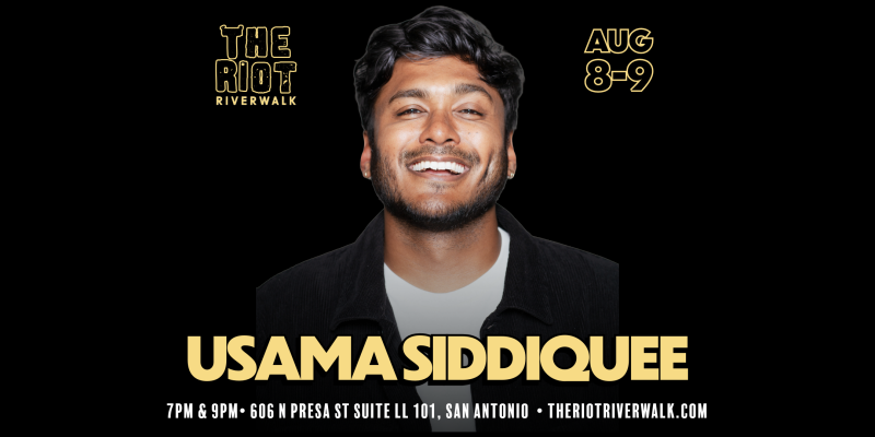 Comedian Usama Siddiquee (Kevin Hart's Funny AF) Live in San Antonio at Riot Riverwalk Comedy Club
