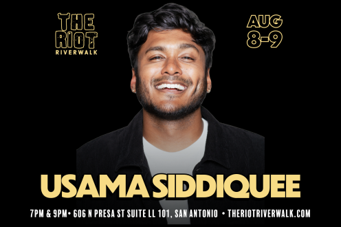 Comedian Usama Siddiquee (Kevin Hart's Funny AF) Live in San Antonio at Riot Riverwalk Comedy Club