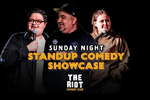 Riot Riverwalk Comedy Club presents Sunday Night Standup Comedy Showcase