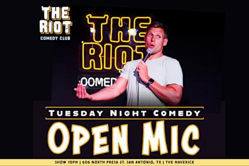 Riot Comedy Club presents Tuesday Night Standup Comedy Open Mic
